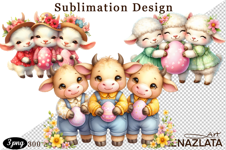 Spring animal clipart|Cute easter animals clipart