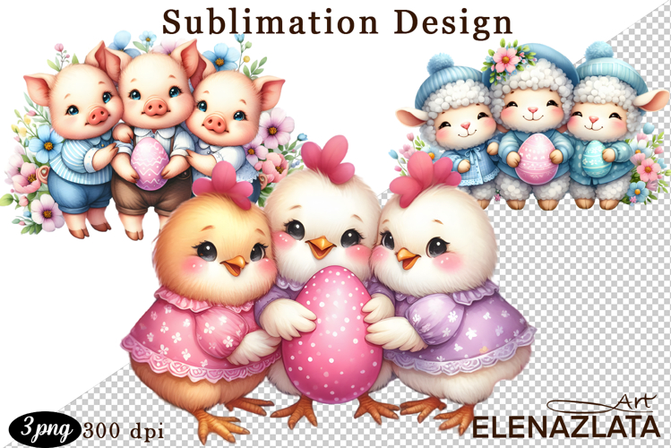 Spring animal clipart|Cute easter animals clipart