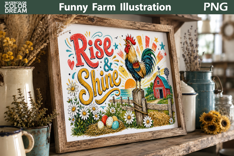Farm Rooster Cutting Board | Rise And Shine Decor