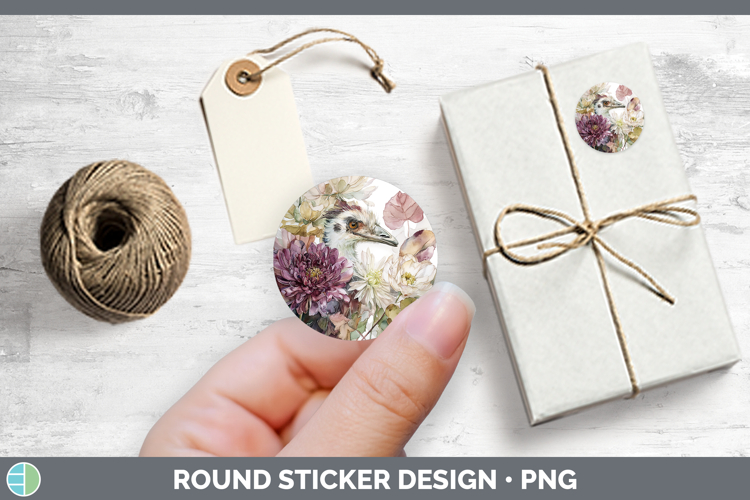 Emu Farm Autumn Floral Stickers Design