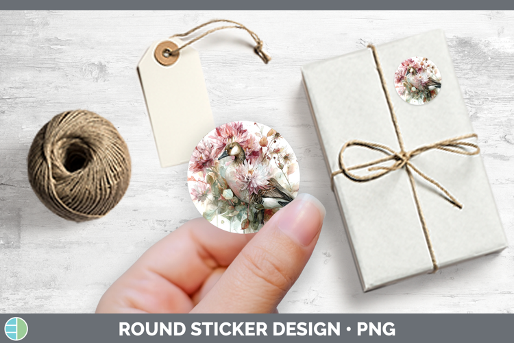 Goose Farm Autumn Floral Stickers Design