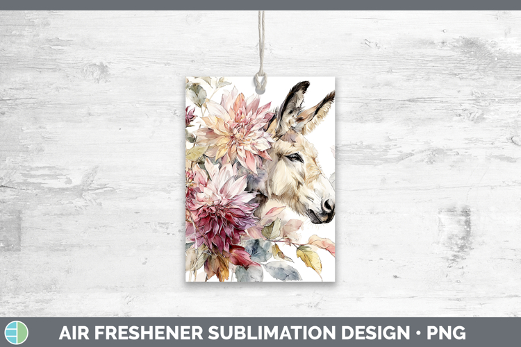 Mule Farm Autumn Floral Air Freshener Sublimation Design