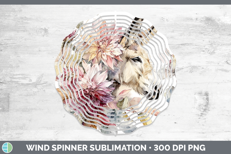 Mule Farm Autumn Floral Wind Spinner Sublimation Design