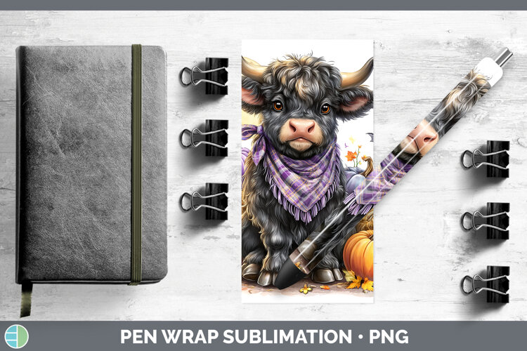 GorgeousFarm Bandana Halloween Pen Wrap design.
