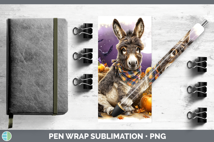 Farm Bandana Halloween Donkey Pen Wrap Sublimation Pen Desig