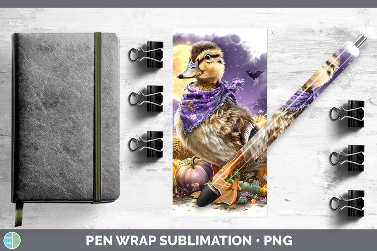 GorgeousFarm Bandana Halloween Pen Wrap design.