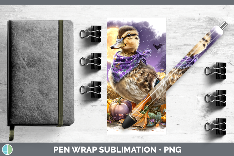 Farm Bandana Halloween Duck Pen Wrap Sublimation Pen Designs