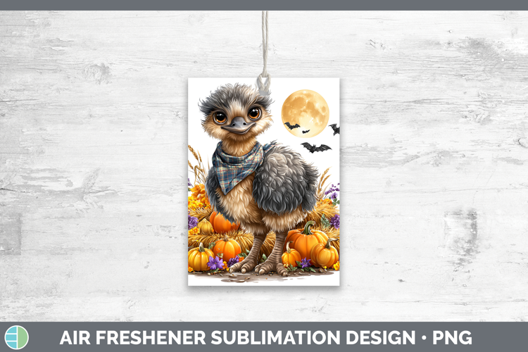 Farm Bandana Halloween Emu Air Freshener Sublimation Car Fre