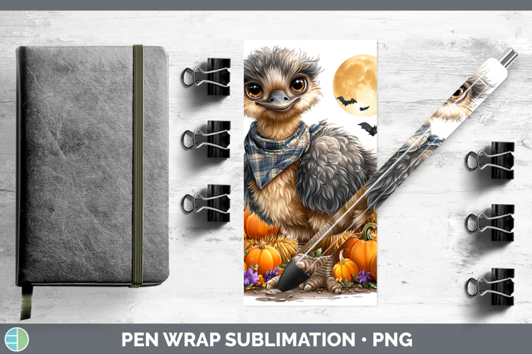 Farm Bandana Halloween Emu Pen Wrap Sublimation Pen Designs