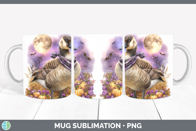 GorgeousFarm Bandana Halloween Mug Wrap design.