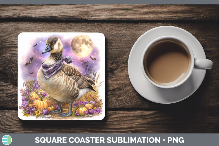 GorgeousFarm Bandana Halloween Square Coaster design.