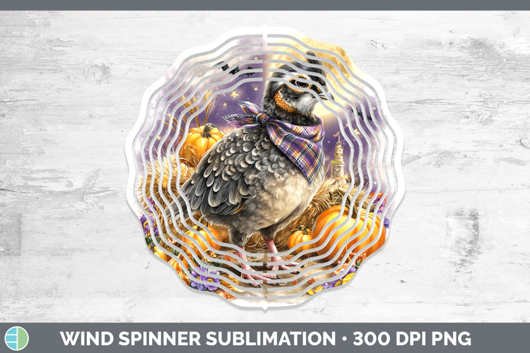 Farm Bandana Halloween Guinea Hen Wind Spinner Sublimation S