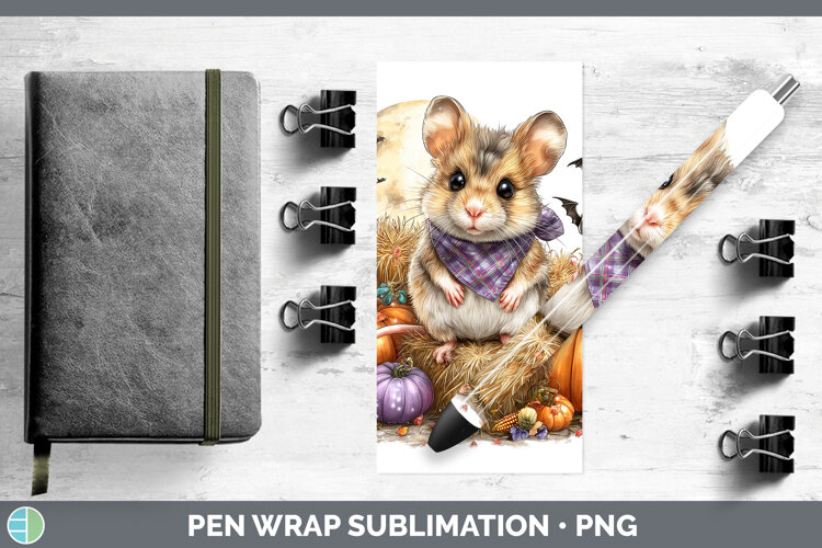 GorgeousFarm Bandana Halloween Pen Wrap design.
