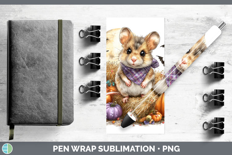 Farm Bandana Halloween Mouse Pen Wrap Sublimation Pen Design