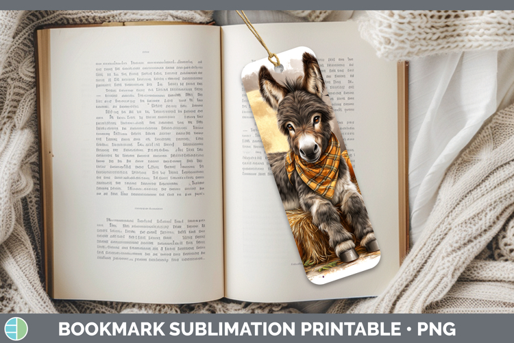 Farm Bandana Halloween Mule Bookmark Sublimation Printable D