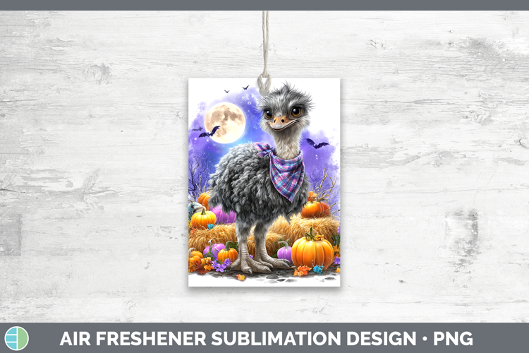 Farm Bandana Halloween Ostrich Air Freshener Sublimation Car