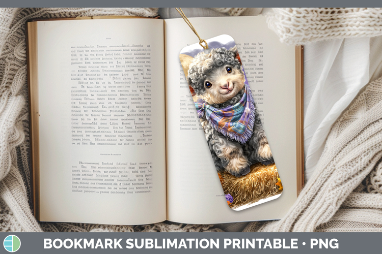 Farm Bandana Halloween Sheep Bookmark Sublimation Printable