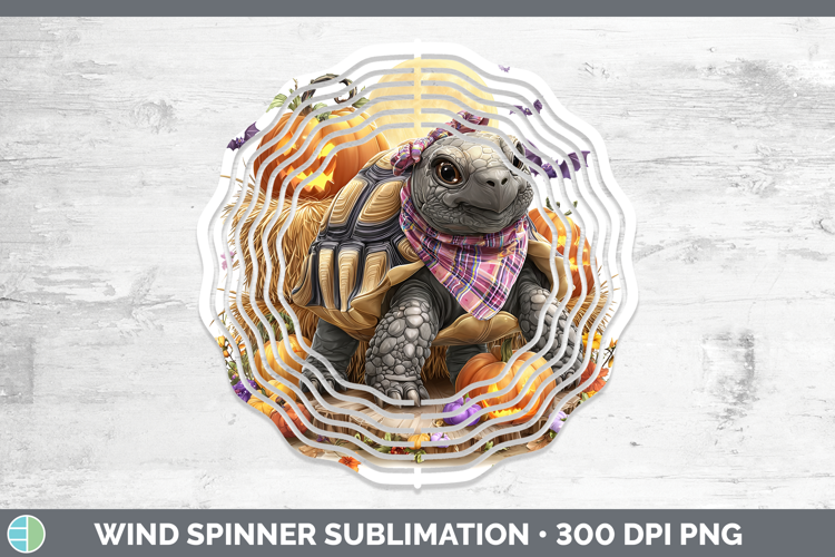 Farm Bandana Halloween Tortoise Wind Spinner Sublimation Spi