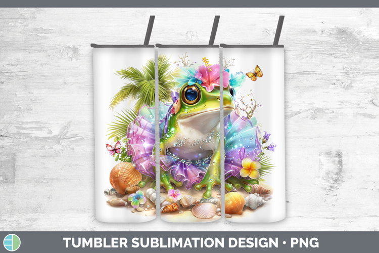 Bullfrog Tumbler Farm Beach Sublimation 20 oz Skinny Tumbler