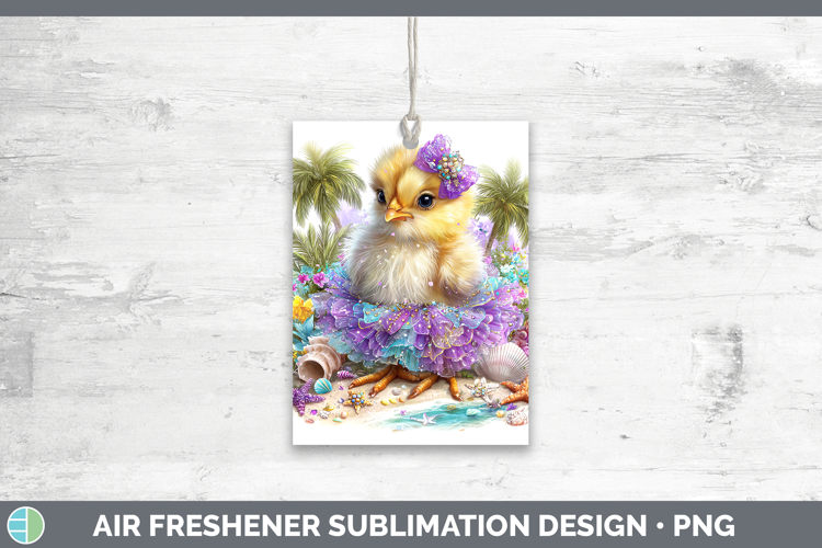 Chicken Air Freshener Farm Beach Sublimation Car Freshener D
