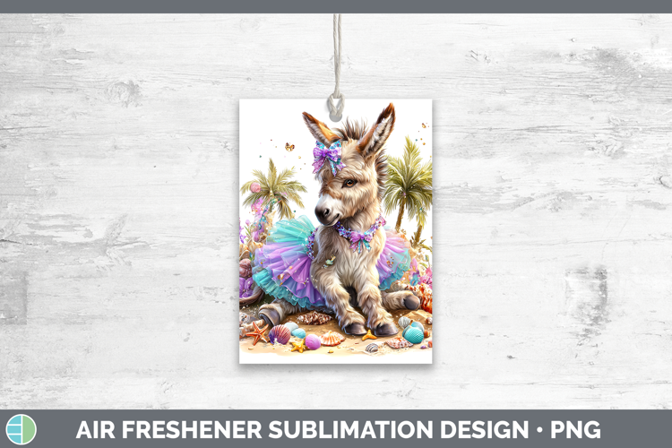 Donkey Air Freshener Farm Beach Sublimation Car Freshener De