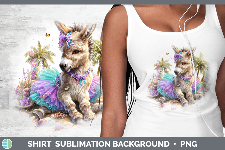 Donkey Shirt Farm Beach Sublimation Background Designs
