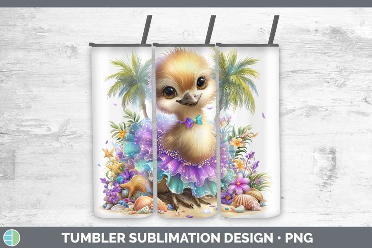 Emu Tumbler Farm Beach Sublimation 20 oz Skinny Tumbler Desi