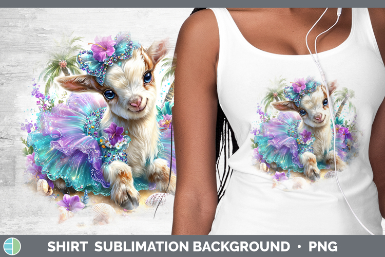 Goat Shirt Farm Beach Sublimation Background Designs