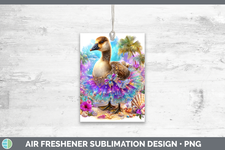 Goose Air Freshener Farm Beach Sublimation Car Freshener Des