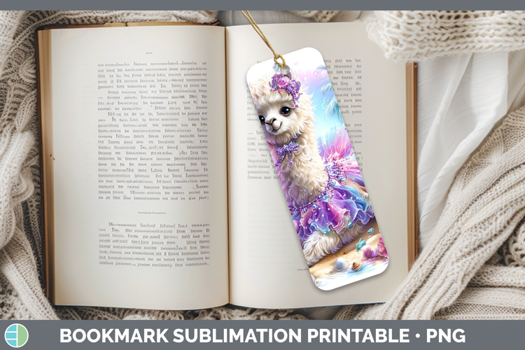LLama Bookmark Farm Beach Sublimation Printable Designs