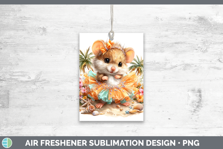 Mouse Air Freshener Farm Beach Sublimation Car Freshener Des