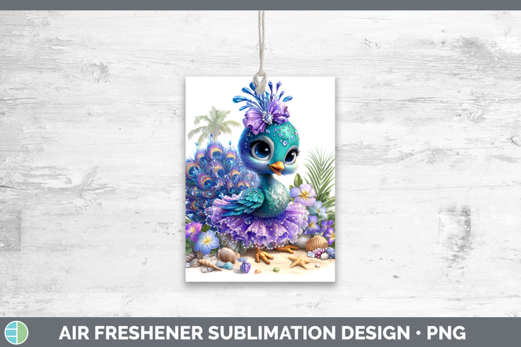 Peacock Air Freshener Farm Beach Sublimation Car Freshener D