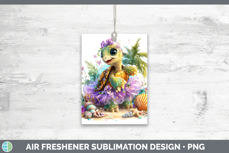 Tortoise Air Freshener Farm Beach Sublimation Car Freshener