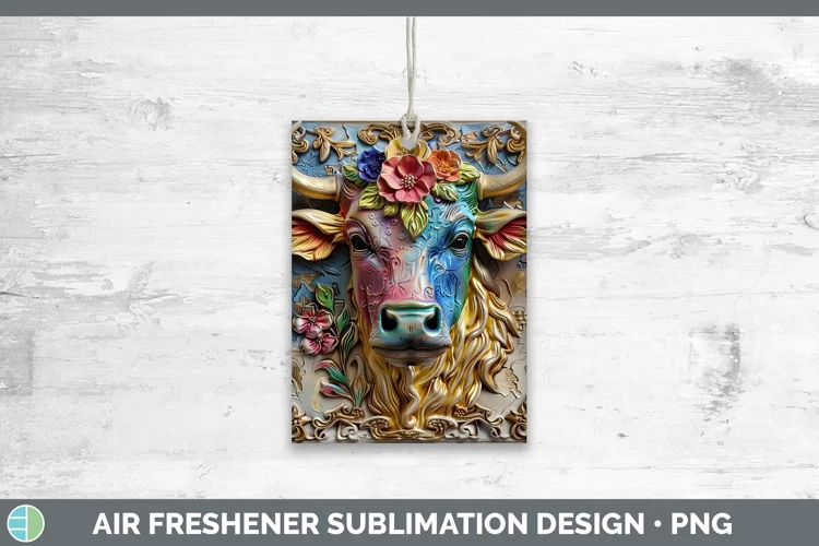 Farm Bull Air Freshener Sublimation Car Freshener Designs