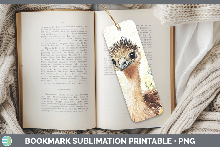 Farm Butterflies Emu Bookmark Sublimation Printable Designs