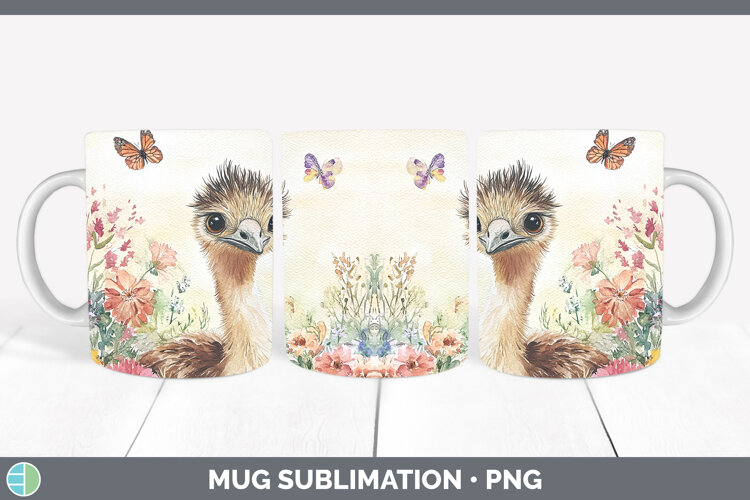 GorgeousFarm Butterflies Mug Wrap design.