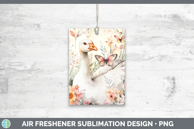 Farm Butterflies Goose Air Freshener Sublimation Car Freshen