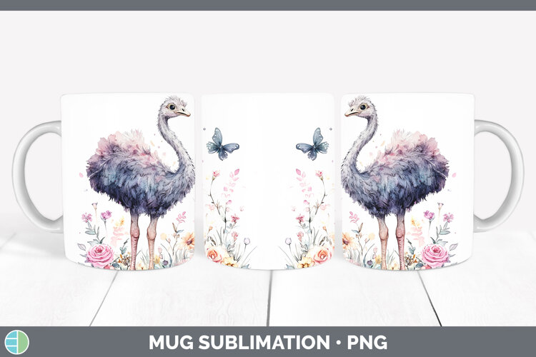 GorgeousFarm Butterflies Mug Wrap design.