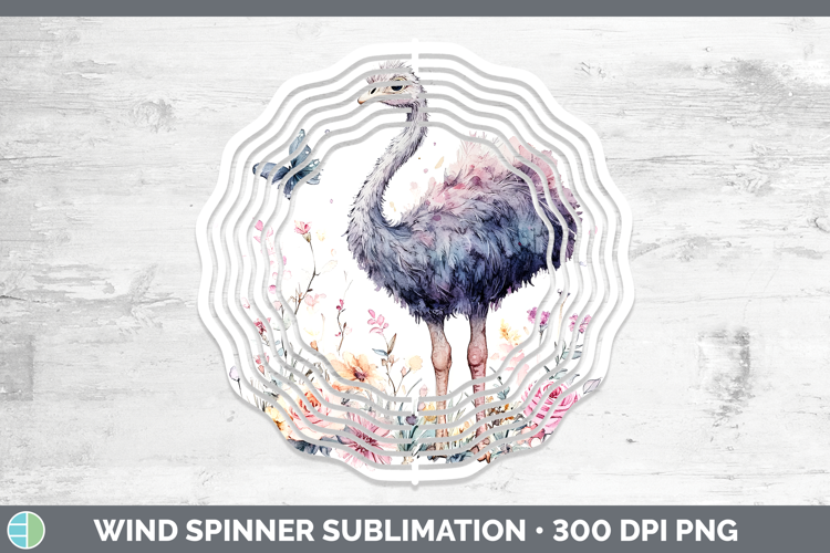 Farm Butterflies Ostrich Wind Spinner Sublimation Spinner De
