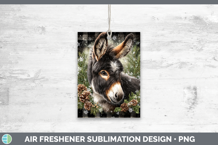 Donkey Farm Checker Christmas Air Freshener Sublimation Desi