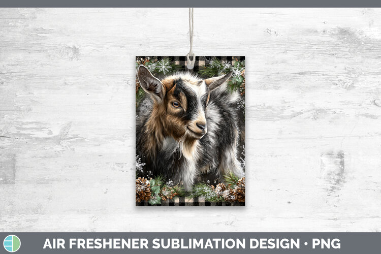 GorgeousFarm Checker Christmas Air Freshener design.