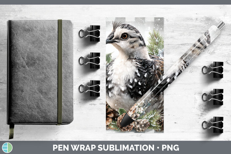 GorgeousFarm Checker Christmas Pen Wrap design.