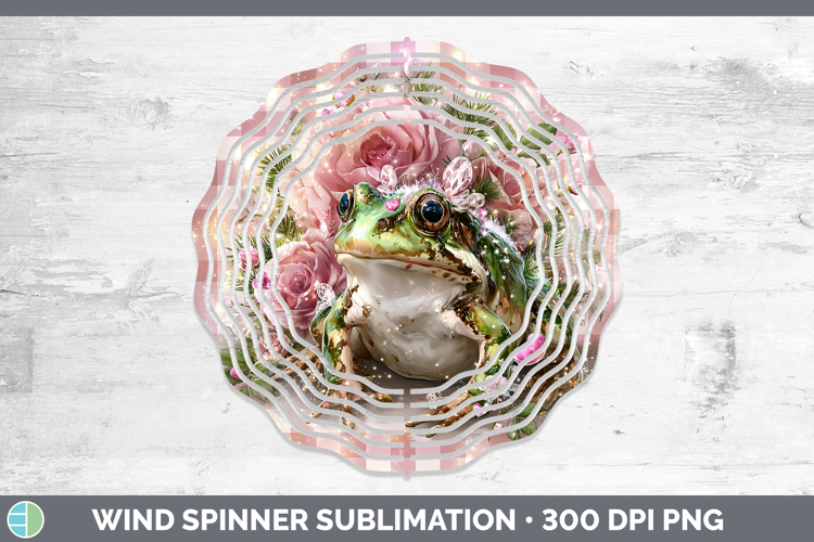 Bullfrog Farm Checker Valentine Wind Spinner Sublimation Des
