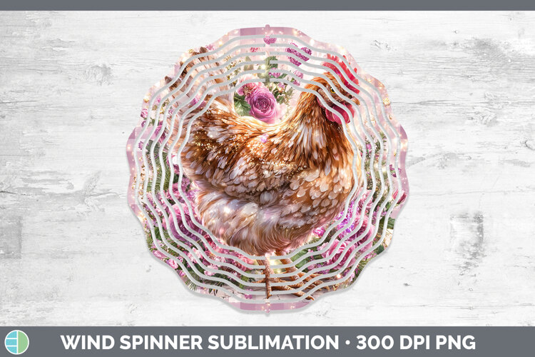 GorgeousFarm Checker Valentine Wind Spinner design.