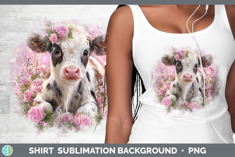 Cow Farm Checker Valentine Shirt Sublimation Design