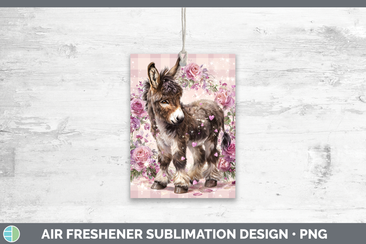 Donkey Farm Checker Valentine Air Freshener Sublimation Desi
