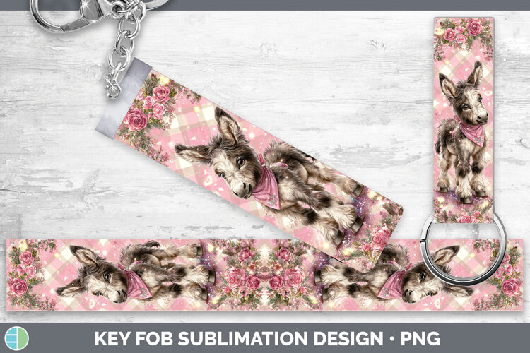 GorgeousFarm Checker Valentine Key Fob design.