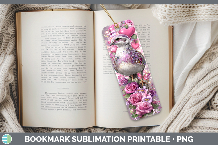 Guinea Hen Farm Checker Valentine Bookmark Sublimation Desig