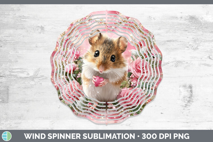 GorgeousFarm Checker Valentine Wind Spinner design.