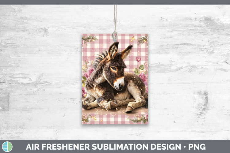 Mule Farm Checker Valentine Air Freshener Sublimation Design